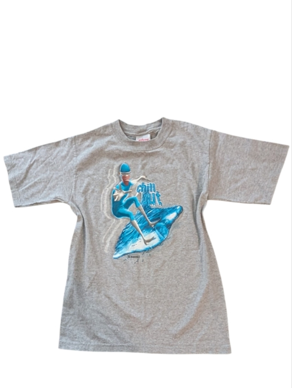 Vintage Rare Y2k Disney The Incredibles Graphic Chill Out Youth Tee Shirt Medium